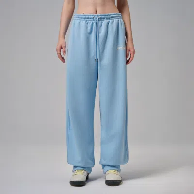 Jordan Women's  Flight Fleece Baggy Pants In Blue