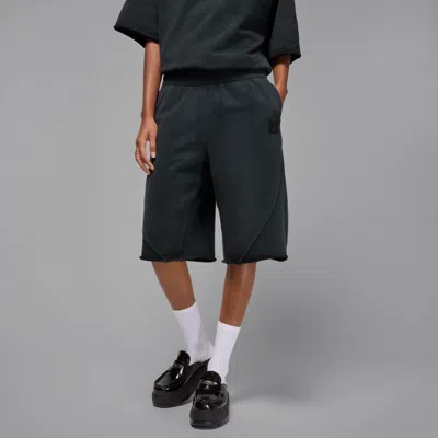 Jordan Women's  Flight Fleece French Terry Big Shorts In Black