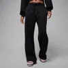 Jordan Flight Fleece French Terry Open Hem Pants In Black