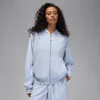 Jordan Women's  Flight Fleece Full-zip Hoodie In Blue