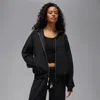 Jordan Women's  Flight Fleece Full-zip Hoodie In Black