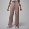 Jordan Women's  Flight Fleece Open-hem Pants In Pink