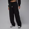 Jordan Flight Fleece French Terry Sweatpants In Black