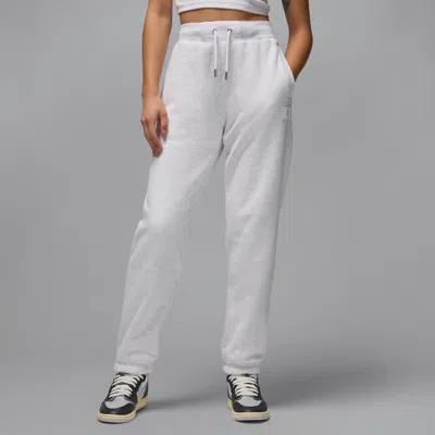 Jordan Women's  Flight Fleece Pants In Birch Heather