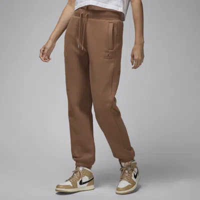 Jordan Women's  Flight Fleece Pants In Brown