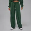 Jordan Flight Fleece French Terry Sweatpants In Green