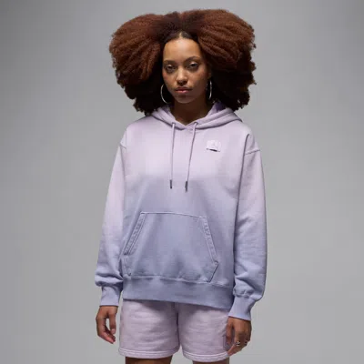 Jordan Women's  Flight Fleece Satin-lined Pullover Hoodie