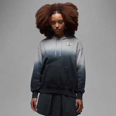 Jordan Women's  Flight Fleece Satin-lined Pullover Hoodie