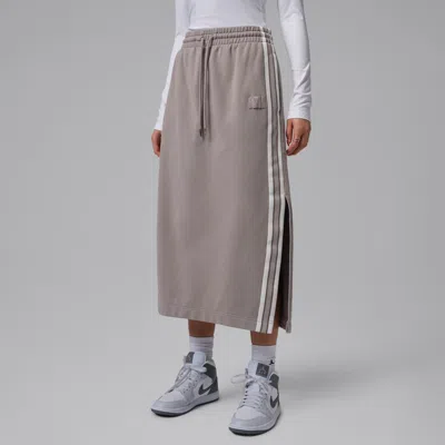 Jordan Women's  Flight Fleece Skirt In Gray