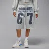 Jordan Women's  Flight Fleece X Howard University Big Shorts In Gray