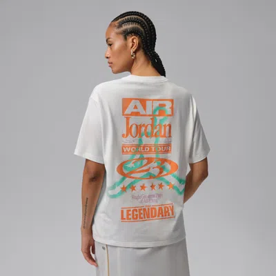 Jordan Flight Club Short Sleeve Graphic T-shirt In White