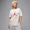 Jordan Women's  Flight Graphic T-shirt In White