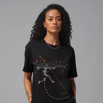 Jordan Women's  Flight Graphic T-shirt In Black