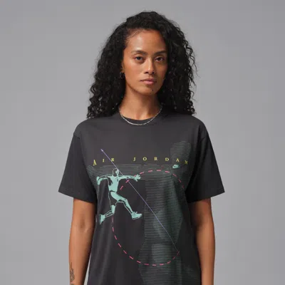 Jordan Women's  Flight Graphic T-shirt In Gray