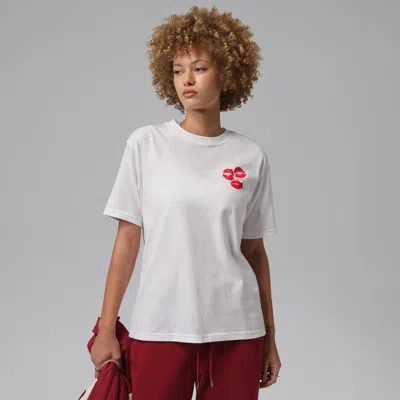 Jordan Women's  Flight Graphic T-shirt In White