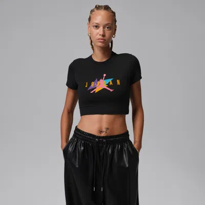 Jordan Women's  Flight Graphic T-shirt In Black