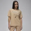 Jordan Women's  Flight Heritage Graphic T-shirt In Brown