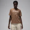 Jordan Flight Heritage Graphic T-shirt In Brown