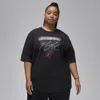JORDAN WOMEN'S  FLIGHT HERITAGE GRAPHIC T-SHIRT (PLUS SIZE),1013137915