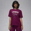 Jordan Women's  Flight Heritage Graphic T-shirt In Red