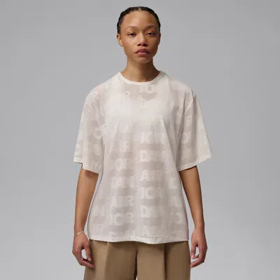 Jordan Women's  Flight Open Knit Top In Animal Print
