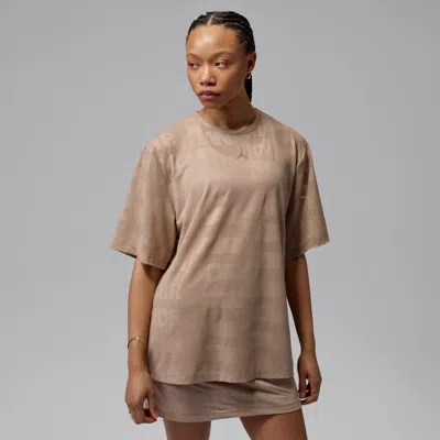 Jordan Women's  Flight Open Knit Top In Burgundy