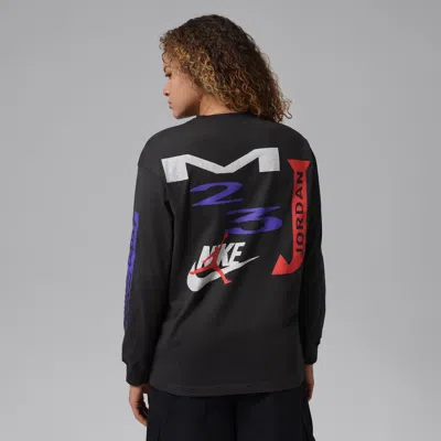 Jordan Women's  Flight Oversized Long-sleeve T-shirt In Black
