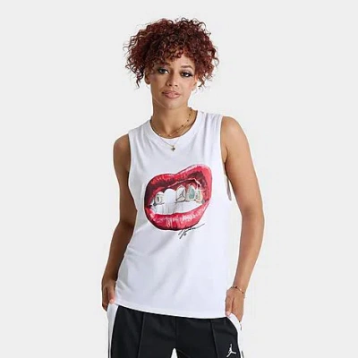 Jordan Women's  Flight Sleeveless Graphic T-shirt In White