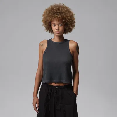 Jordan Women's  Flight Waffle Tank Top In Black