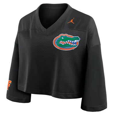 Jordan Women's Florida Jersey  Brand Dri-fit College Cropped Top In Black