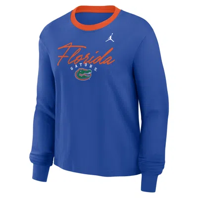 Jordan Women's Florida Legacy  Brand College Long-sleeve T-shirt In Blue