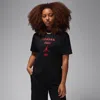 Jordan Women's  Girlfriend T-shirt In Black/gym Red