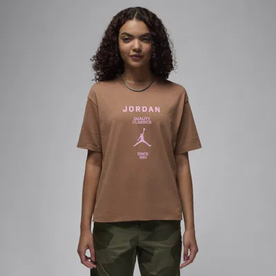 Jordan Women's  Girlfriend T-shirt In Brown