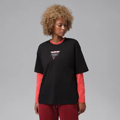 Jordan Women's  Girlfriend T-shirt In Black