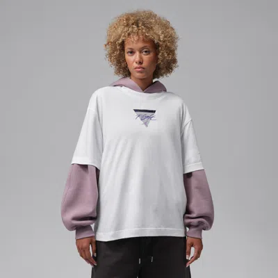 Jordan Women's  Girlfriend T-shirt In Gray