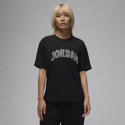 Jordan Women's  Graphic T-shirt In Black/varsity Red