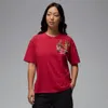 Jordan Cotton Graphic T-shirt In Burgundy