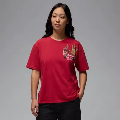 Jordan Women's  Graphic T-shirt In Varsity Red