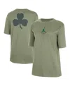 Jordan Women's Green Boston Celtics Courtside Statement Edition Boyfriend T-shirt In Green