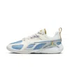 Jordan Women's  Heir Series "denim And Gold" Basketball Shoes In White