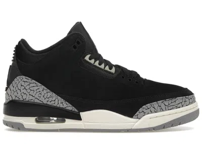 Pre-owned Jordan Women's  3 Retro Sneakers In Off Noir/black/coconut Milk