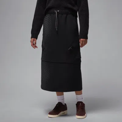 Jordan Women's  "lny" Midi Skirt In Black