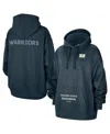 Jordan Women's Navy Golden State Warriors Courtside Statement Edition Oversize Pullover Hoodie In Navy
