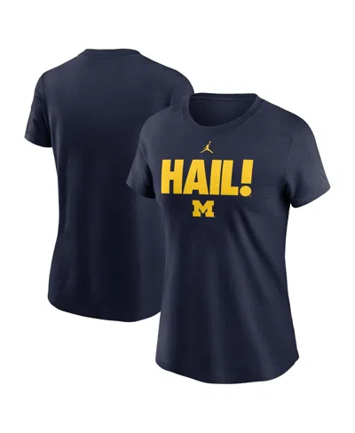 Jordan Women's Navy Michigan Wolverines Local Ultimate Chant T-shirt