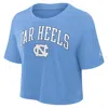 Jordan Women's North Carolina Athletic Prep Arch  Brand Dri-fit College Cropped T-shirt In Blue
