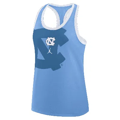 Jordan Women's North Carolina Primetime Shadow  Brand College Racerback Tank Top In Blue