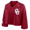 Jordan Women's Oklahoma Jersey  Brand Dri-fit College Cropped Top In Red