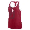 Jordan Women's Oklahoma Primetime Shadow  Brand College Racerback Tank Top