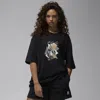 Jordan Flight Oversize Graphic T-shirt In Black