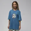 Jordan Women's  Oversized Graphic T-shirt In Blue